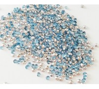 Кристаллики для шейкеров, цвет голубой+серебро